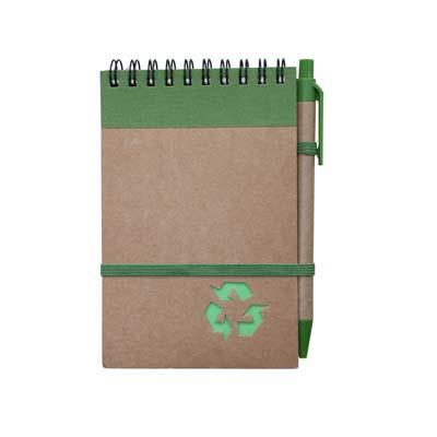 RECYCLED NOTE PAD WITH PEN