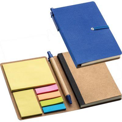 Notebook with sticky notes & ballpen