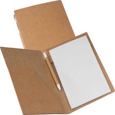 Cardboard writing case