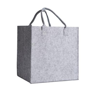 Customized felt tote bag storage bag non-woven gift bag large capacity bag advertising custom logo blue