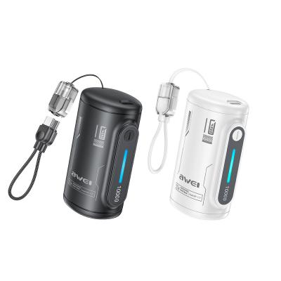 3C Certified Pocket Capsule Power Bank, Mini Fast Charging, with Built-in Lanyard & Data Cable